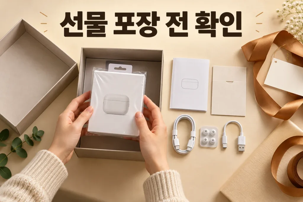 선물 포장 전 확인할 것, 가격표·보증서·구성품을 챙기는 순서