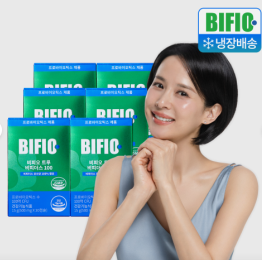 비피오 트루 100억 비피더스균 조여정 비피더스유산균 30캡슐, 6개